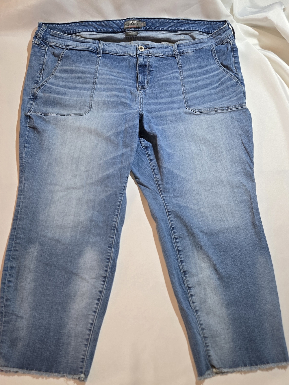 Light Blue Women’s Stretch Jeans - Casual Slim Fit Size-28